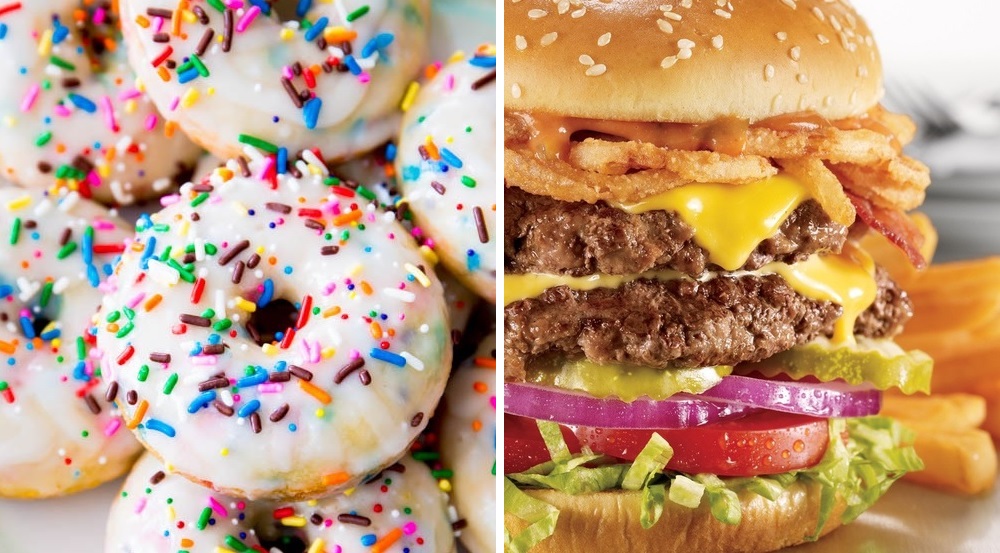 Image showing donuts and burgers for the sugar vs fat study