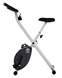 Image of the Marcy Foldable Exercise Bike with Adjustable Resistance for Cardio Workout and Strength Training NS-652