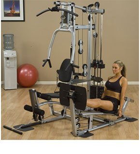 Image of the Powerline Home Gym with Leg Press, Grey/Black