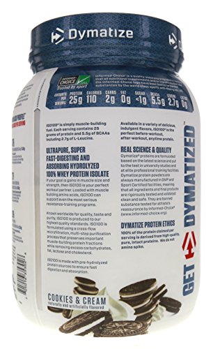 Image of the Dymatize ISO-100 Cookies & Cream -- 1.6 lbs