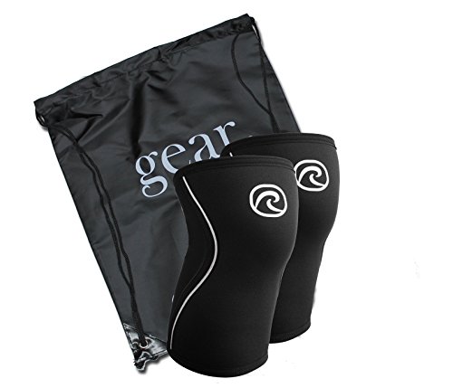 Image of the Rehband Rx Knee Sleeves (1 pair) bundled with Gillingham High Performance Backpack (Black, Medium)