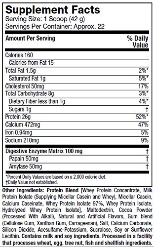 Image of the MuscleTech Phase8 Protein Powder, Sustained Release 8-Hour Protein Shake, Milk Chocolate, 4.6 Pounds (2.10kg)