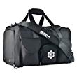 Image of the SOBAM Gear Co. Large Gym Duffel Bag Workout Bag for Men and Women with Shoe Compartment, Wet and Dry Pocket, Water Bottle Holder, 9 Pockets, 20in x 12in x 12in, tons of Space (Black, Standard)