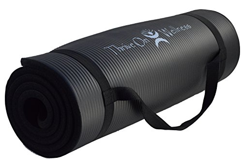Image of the Thrive On Wellness Thick Yoga Mat - Best Comfort on Spine or Joints with Strap for Travel, 24