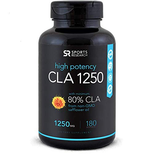 Image of the Plant-Based CLA 1250 for Men & Women | Vegan Safe, non-GMO & Gluten Free (180 Veggie Softgel Capsules)