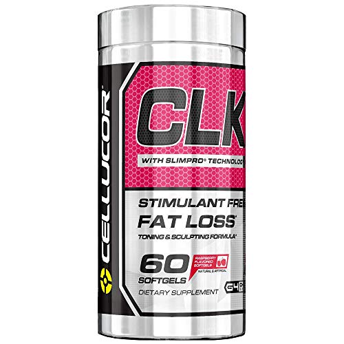 Image of the Cellucor CLK Fat Burner for Weight Loss with CLA, Conjugated Linoleic Acid, Raspberry Ketones, L-Carnitine, 60 Softgels