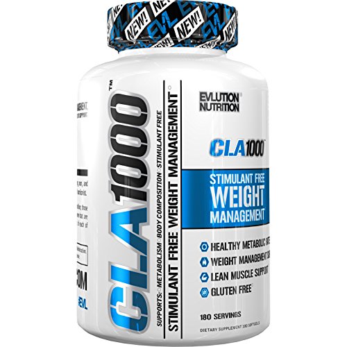 Image of the Evlution Nutrition CLA 1000 Conjugated Linoleic Acid, Soft Gel, Weight Loss Supplement, Stimulant-Free (180 Servings)