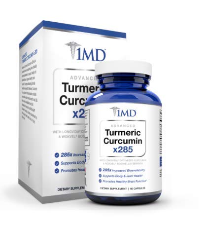 Image of the 1MD Advanced Turmeric Curcumin Platinum x285, 60 Capsules
